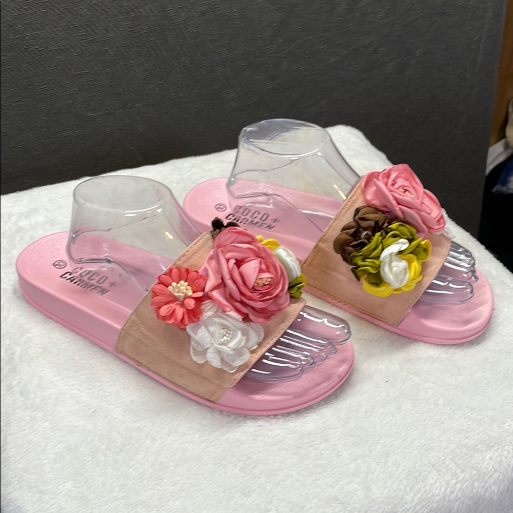Coco + Carmen Pink and Red Sandals for Effortless Style